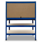 3-Layered Work Bench Garage Storage Table Tool Shop Shelf Blue - Extra Image