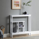 Sarantino Julian Console Table in White - Extra Image