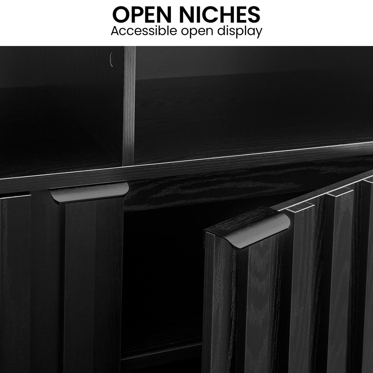 Sarantino Eleni 2-Door Sideboard - Black