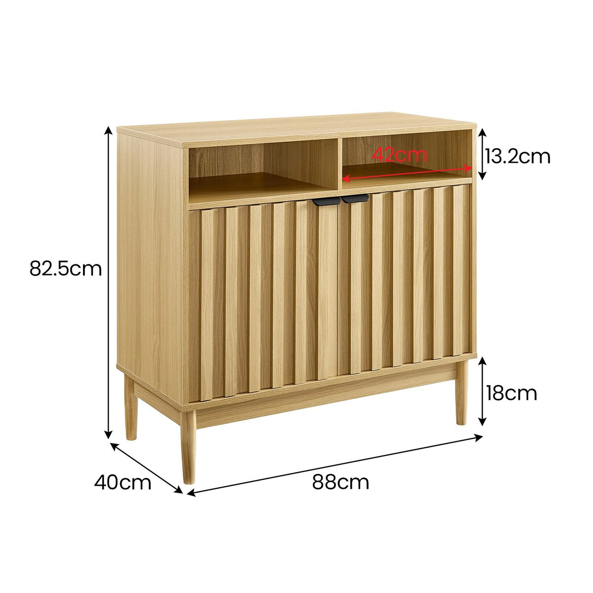 Sarantino Eleni 2-Door Sideboard - Natural