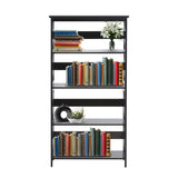 Sarantino Daphne 5-Tier Cross Panel Bookshelf - Extra Image