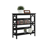 Sarantino Laurel 3-Tier Bookshelf Display Rack in Black - Extra Image
