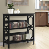 Sarantino Laurel 3-Tier Bookshelf Display Rack in Black - Extra Image