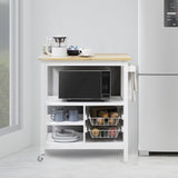 Sarantino Carina Wooden Kitchen Cart Microwave Stand - Extra Image