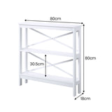 Sarantino Faustine Thin Cross Console Table - Front View