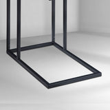 Sarantino C-Shaped Drawer Side Table - Rear View