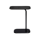Sarantino Beveled Edge C-Shaped Side Table - Black