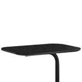 Sarantino Beveled Edge C-Shaped Side Table - Black - 45-Degree Angle