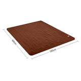 Laura Hill Heated Electric Blanket Throw Rug Coral Warm Fleece Brown - Extra Image
