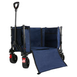 Wallaroo Collapsible 120L Blue Camping Trolley Steel Picnic Shopping Cart - Extra Image