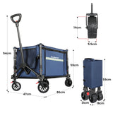 Wallaroo Collapsible 120L Blue Camping Trolley Steel Picnic Shopping Cart - Extra Image