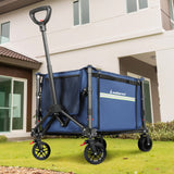 Wallaroo Collapsible 120L Blue Camping Trolley Steel Picnic Shopping Cart - Extra Image