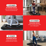Powertrain K300 Electric Walking Pad Under Desk Treadmill - Low Angle