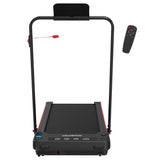 Powertrain K400 Electric Under Desk Treadmill Walking Pad Foldable Handrail - Rear View