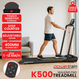 Powertrain K500 Walking Pad Treadmill 2 in 1 Foldable Walking & Running Machine w/2.5HP Motor D - Front View