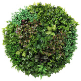 Artificial Green Wall Disc Art 150cm Dense Green Sensation (Fresh White) - Front View