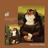 TOI Cat in Art Puzzle - Mona Lisa