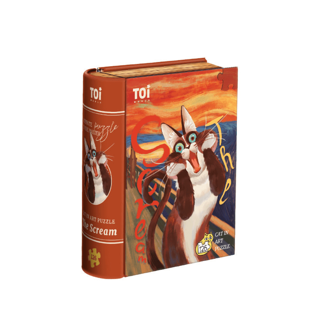 TOI Cat in Art Puzzle - The Scream-2006733435309264896