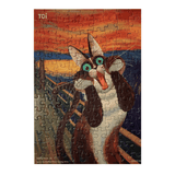 TOI Cat in Art Puzzle - The Scream-2006733435309264897