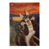 TOI Cat in Art Puzzle - The Scream