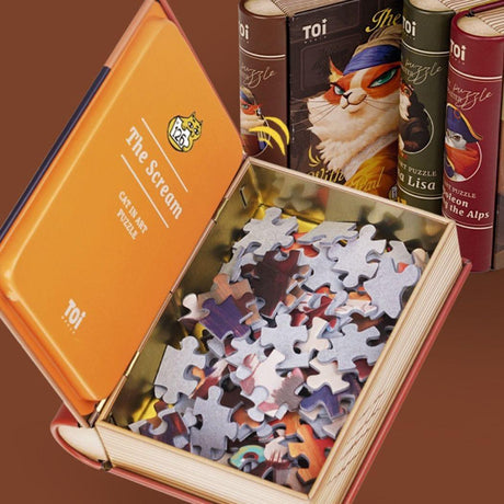 TOI Cat in Art Puzzle - The Scream-1954803098526552066