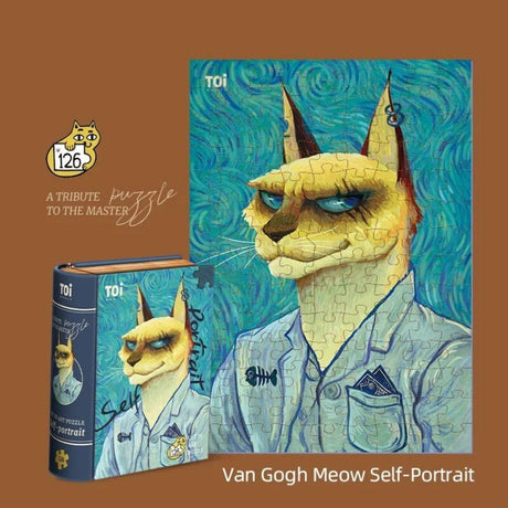 TOI Cat in Art Puzzle - Van Gogh?s Self Portrait-1954803098195202050