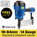 14 Gauge Nailer Wood to Concrete Finish Air Nail Gun - Front View