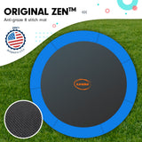Kahuna 8 ft Outdoor Round Blue Trampoline for Kids and Children