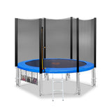 Kahuna 8 ft Outdoor Round Blue Trampoline for Kids and Children