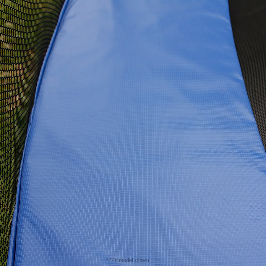 Kahuna Trampoline 14 ft with Basketball Set - Blue