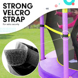 Kahuna Mini 4.5 ft Trampoline Yellow Purple - Low Angle