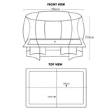 Kahuna 8 ft x 11 ft Rectangular Trampoline Rainbow Outdoor