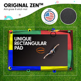 Kahuna 8 ft x 11 ft Rectangular Trampoline Rainbow Outdoor - 45-Degree Angle