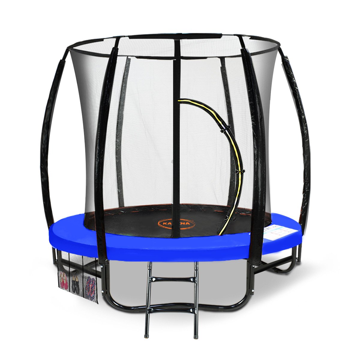 Kahuna 6 ft Trampoline Free Safety Net Spring Pad Mat Ladder - Blue
