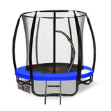 Kahuna 6 ft Trampoline Free Safety Net Spring Pad Mat Ladder - Blue - Front View