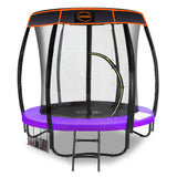 Kahuna Trampoline 6ft with  Roof Cover - Purple - Side View