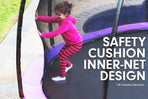 Kahuna Trampoline 8 ft with Roof - Purple