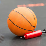 Kahuna Trampoline 6 ft with Basketball Set - Rainbow - Low Angle