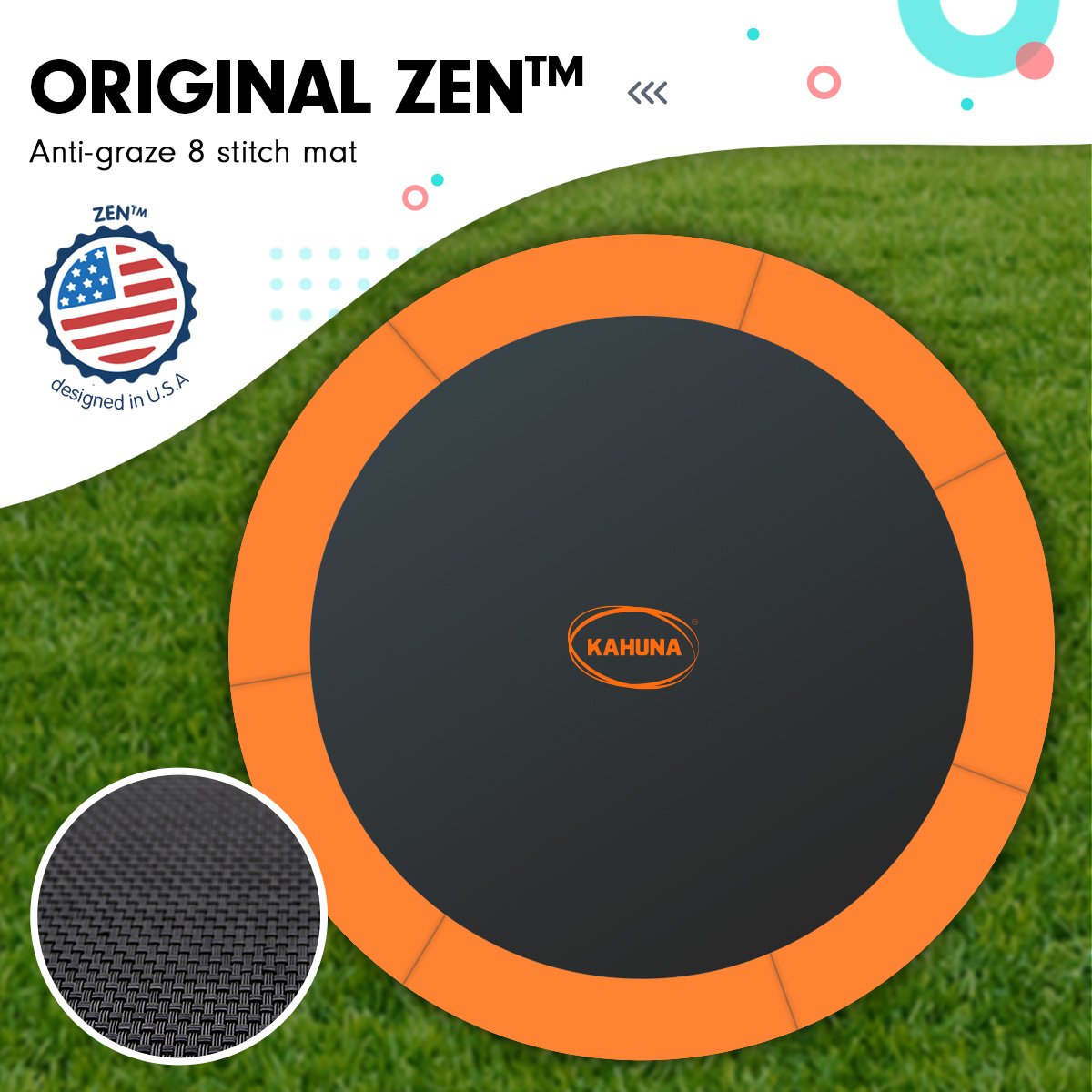 Kahuna 16 ft Trampoline with Roof - Orange