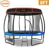 Kahuna Trampoline 8 ft  Roof - Blue - Side View