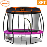 Kahuna Trampoline 8 ft with Roof - Pink