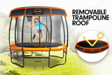 12ft-08 Pole Kahuna Trampoline Roof Shade Cover - Side View