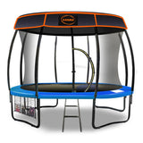 Kahuna Trampoline 10 ft Roof - Blue - Side View