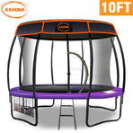 Kahuna Trampoline 10 ft with Roof - Purple