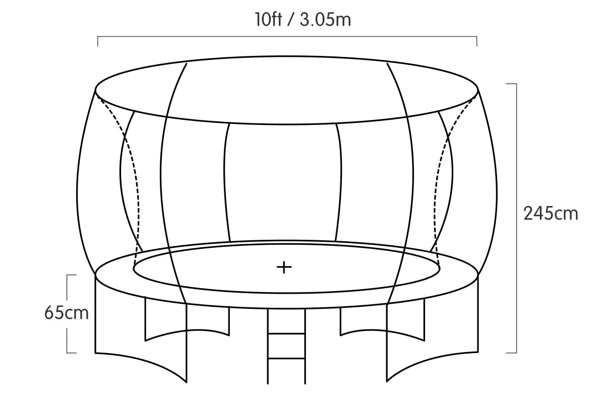 Kahuna 10 ft Trampoline - Green