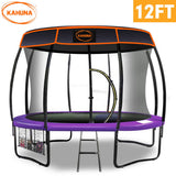 Kahuna Trampoline 12 ft with Roof - Purple