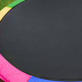 Kahuna Trampoline 12 ft with Basketball Set - Rainbow