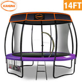 Kahuna Trampoline 14 ft with Roof - Purple