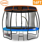 Kahuna Trampoline 16 ft with Roof - Blue
