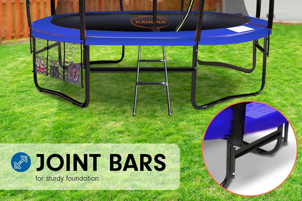 Kahuna Trampoline 6 ft with Roof - Blue